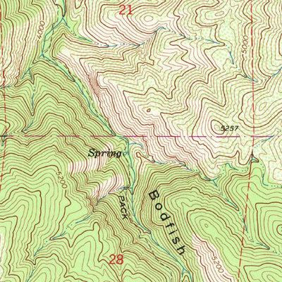 United States Geological Survey Lake Isabella South, CA (1972, 24000-Scale) digital map