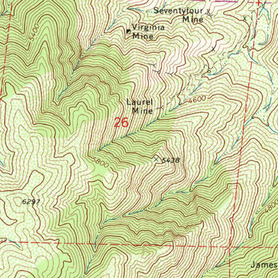United States Geological Survey Lake Isabella South, CA (1972, 24000-Scale) digital map