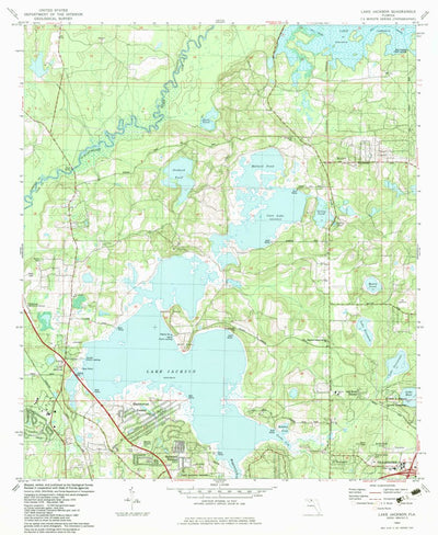 United States Geological Survey Lake Jackson, FL (1982, 24000-Scale) digital map