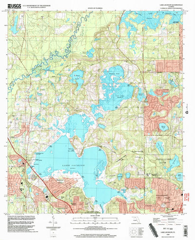 United States Geological Survey Lake Jackson, FL (1999, 24000-Scale) digital map