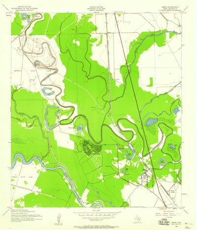 United States Geological Survey Lake Jackson, TX (1943, 24000-Scale) digital map