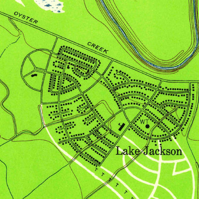 United States Geological Survey Lake Jackson, TX (1943, 24000-Scale) digital map