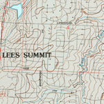 United States Geological Survey Lake Jacomo, MO (1990, 24000-Scale) digital map