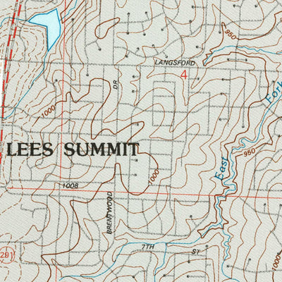 United States Geological Survey Lake Jacomo, MO (1990, 24000-Scale) digital map