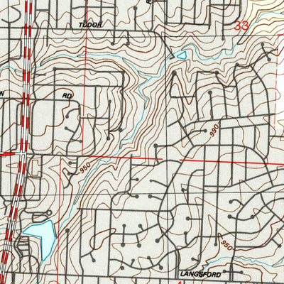 United States Geological Survey Lake Jacomo, MO (1996, 24000-Scale) digital map