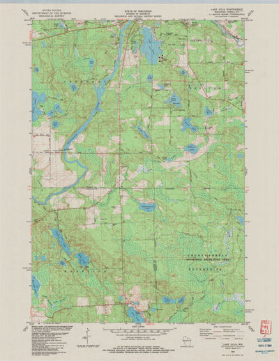United States Geological Survey Lake Julia, WI (1982, 24000-Scale) digital map