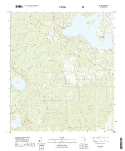 United States Geological Survey Lake Kerr, FL (2021, 24000-Scale) digital map