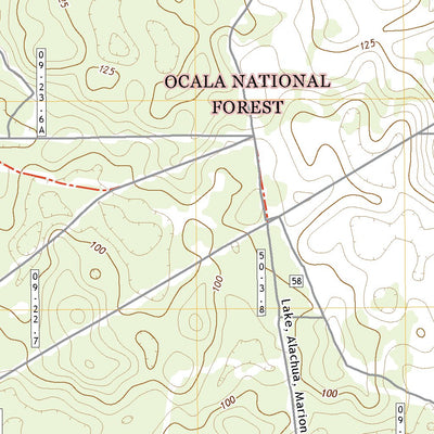 United States Geological Survey Lake Kerr, FL (2021, 24000-Scale) digital map