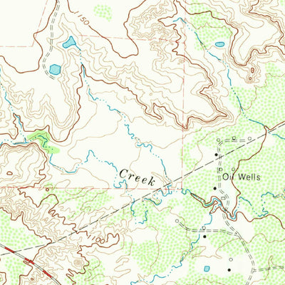 United States Geological Survey Lake Kickapoo, TX (1966, 24000-Scale) digital map