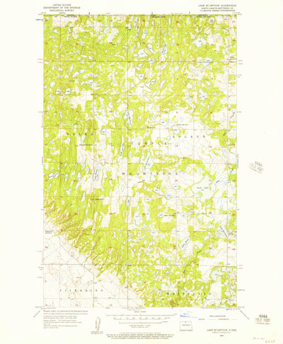 United States Geological Survey Lake Klingenberg, ND (1956, 24000-Scale) digital map