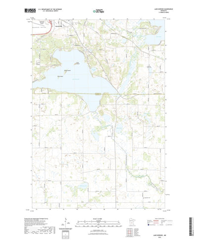 United States Geological Survey Lake Koronis, MN (2022, 24000-Scale) digital map