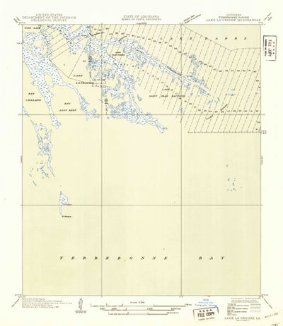 United States Geological Survey Lake La Graisse, LA (1945, 31680-Scale) digital map