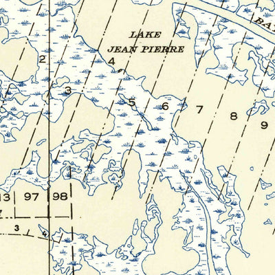 United States Geological Survey Lake La Graisse, LA (1945, 31680-Scale) digital map