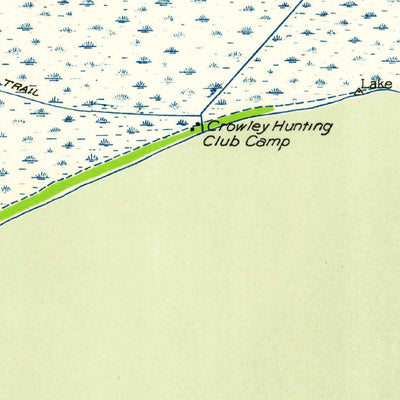 United States Geological Survey Lake Le Bleu, LA (1954, 31680-Scale) digital map