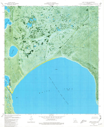 United States Geological Survey Lake Le Bleu, LA (1979, 24000-Scale) digital map