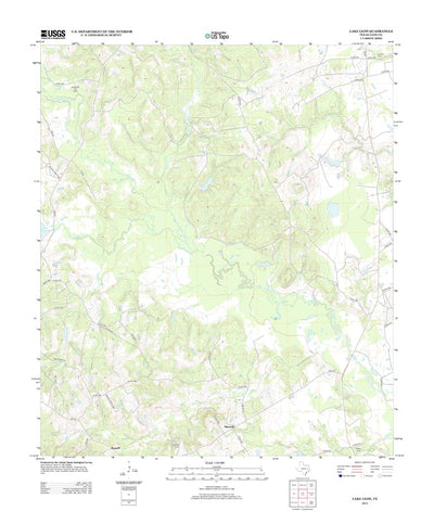 United States Geological Survey Lake Leon, TX (2013, 24000-Scale) digital map