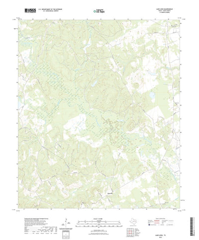 United States Geological Survey Lake Leon, TX (2022, 24000-Scale) digital map