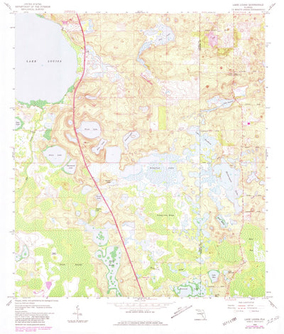 United States Geological Survey Lake Louisa, FL (1959, 24000-Scale) digital map