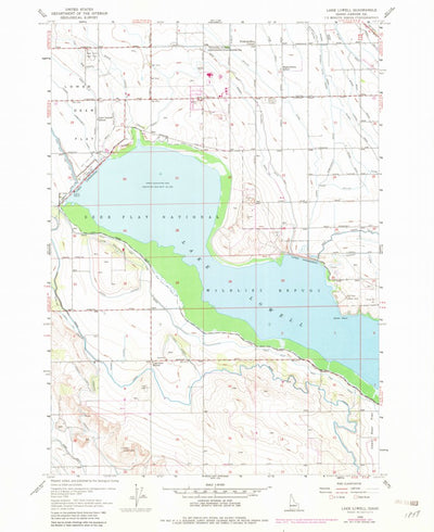 United States Geological Survey Lake Lowell, ID (1958, 24000-Scale) digital map