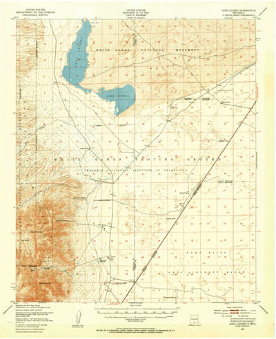 United States Geological Survey Lake Lucero, NM (1947, 62500-Scale) digital map