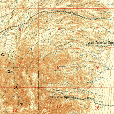 United States Geological Survey Lake Lucero, NM (1947, 62500-Scale) digital map