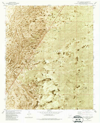 United States Geological Survey Lake Lucero, NM (1982, 24000-Scale) digital map
