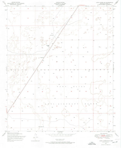 United States Geological Survey Lake Lucero SE, NM (1948, 24000-Scale) digital map