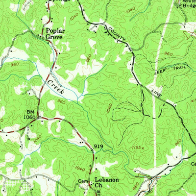 United States Geological Survey Lake Lure, NC (1959, 62500-Scale) digital map