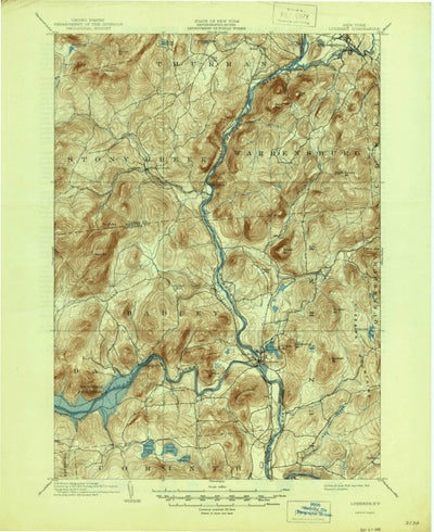 United States Geological Survey Lake Luzerne, NY (1903, 62500-Scale) digital map