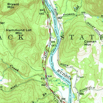 United States Geological Survey Lake Luzerne, NY (1955, 62500-Scale) digital map
