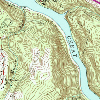 United States Geological Survey Lake Lynn, PA-WV (V2, 1960) digital map