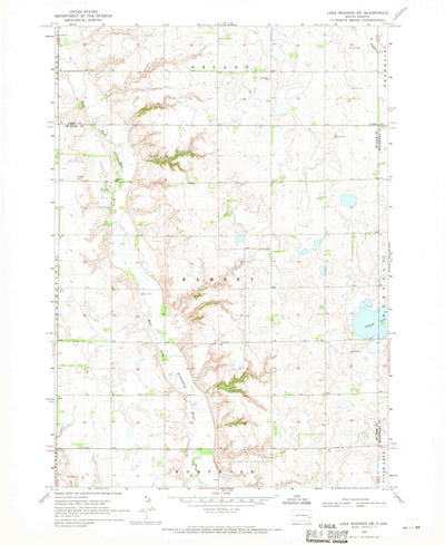 United States Geological Survey Lake Madison SW, SD (1968, 24000-Scale) digital map