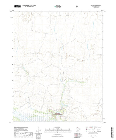 United States Geological Survey Lake Marvin, TX (2022, 24000-Scale) digital map