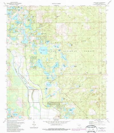 United States Geological Survey Lake Mary, FL (1972, 24000-Scale) digital map