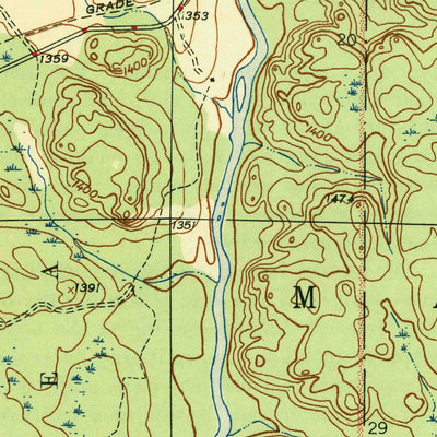 United States Geological Survey Lake Mary, MI (1947, 24000-Scale) digital map