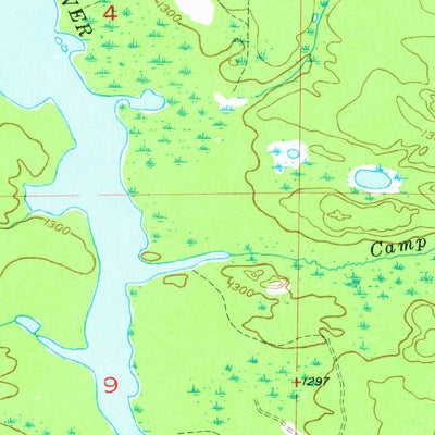 United States Geological Survey Lake Mary, MI (1956, 24000-Scale) digital map