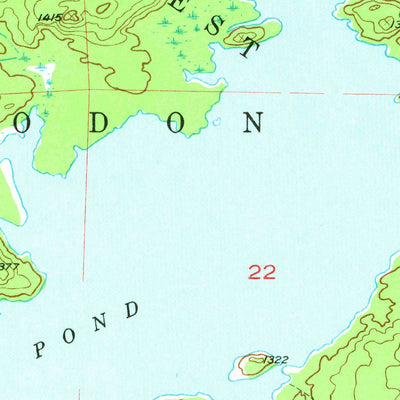 United States Geological Survey Lake Mary, MI (1956, 24000-Scale) digital map