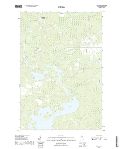 United States Geological Survey Lake Mary, MI (2019, 24000-Scale) digital map