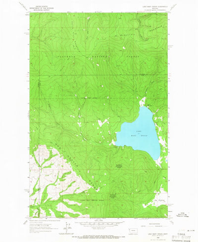 United States Geological Survey Lake Mary Ronan, MT (1964, 24000-Scale) digital map