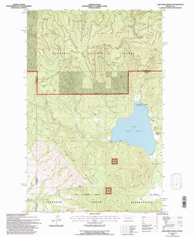 United States Geological Survey Lake Mary Ronan, MT (1994, 24000-Scale) digital map