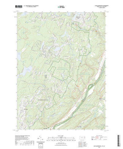 United States Geological Survey Lake Maskenozha, PA (2023, 24000-Scale) digital map