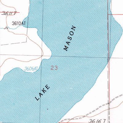 United States Geological Survey Lake Mason, MT (1986, 24000-Scale) digital map