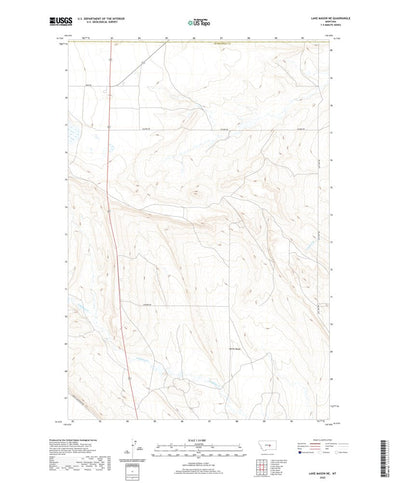 United States Geological Survey Lake Mason NE, MT (2020, 24000-Scale) digital map