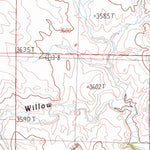 United States Geological Survey Lake Mason SE, MT (1986, 24000-Scale) digital map