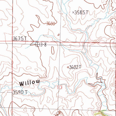 United States Geological Survey Lake Mason SE, MT (1986, 24000-Scale) digital map