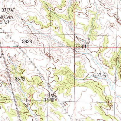 United States Geological Survey Lake Mason SE, MT (1986, 24000-Scale) digital map