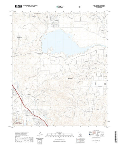 United States Geological Survey Lake Mathews, CA (2021, 24000-Scale) digital map