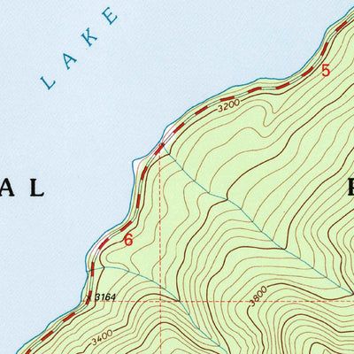 United States Geological Survey Lake Mcdonald West, MT (1994, 24000-Scale) digital map