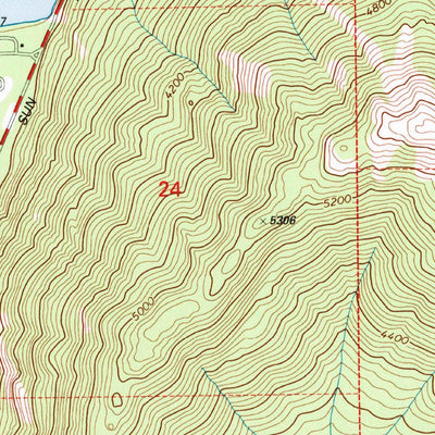 United States Geological Survey Lake Mcdonald West, MT (1994, 24000-Scale) digital map