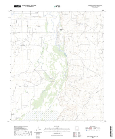 United States Geological Survey Lake McMillan North, NM (2023, 24000-Scale) digital map